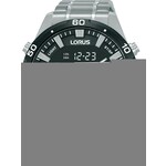 Lorus RW649AX9 Horloge staal analoog-digitaal zilverkleurig-zwart 46 mm