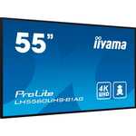 iiyama ProLite TF5539UHSC-W1AG public display 4K UHD, VGA, HDMI, DisplayPort, Audio, Touch