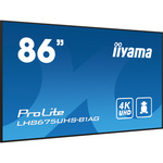 iiyama Prolite TE6512MIS-B3AG public display 4K UHD, Touch, WiFi, VGA, HDMI, USB-C, LAN, Audio