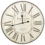 40cm Retro Living Room Iron Round Roman Numeral Mute Decorative Wall Clock (Zwart)