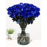 50 blauwe rozen