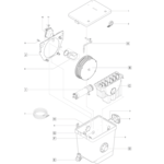 Oase BioTec/Comp. Pump Vervangingsscheidingswand - Onderdeel Nr. 55 - Vijverfilter Accessoire