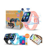 KidWorld Smartwatch Kinderen Blauw Met gratis Lebara simkaart incl. ?15 beltegoed en 50MB 1000 mAh Batterij