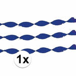 Blauwe feest slingers 6 meter - Feestslingers