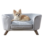 Enchanted hondenmand / sofa constantine zilverkleurig 86,5x58,5x39,5 cm