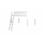 Stapelbed SMARTO 90x200 cm artisan eik/zwart met ladder aan de linkerzijde