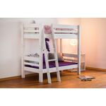 MOJO Stapelbed rechte ladder White Wash 90 x 200 cm - exclusief montage