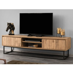 Tenzo tv-meubel Dot - wit/eiken - 54x192x43 cm - Leen Bakker