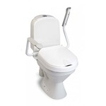 Hi-Loo toiletverhoger vast met armleuning - hoogte 5 cm