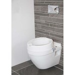 Moretti toiletverhoger met centraal blok - 13 cm - met armleuningen