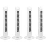 4 Stuks Ventilator - torenventilator - torenventilator ventilator zuil wit - torenventilator kopen
