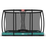 BERG Trampoline Ultim Favorit met Veiligheidsnet - Safetynet Comfort - InGround - 330 x 220 cm - Zwart