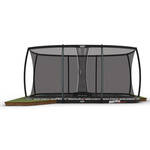BERG Trampoline Ultim Favorit met Veiligheidsnet - Safetynet Comfort - 410 x 250 - Grijs
