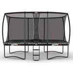 BERG Trampoline Ultim Favorit met Veiligheidsnet - Safetynet Comfort - 410 x 250 - Grijs