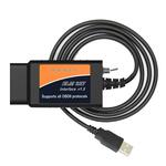 OBD ELM327 V1.5 USB Car Fault Diagnostic Cable with Switch (Orange)
