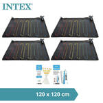 Intex Verwarmingsmat solar 1,2x1,2 m PVC zwart 28685