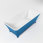 LUNDY vrijstaand bad 170x75cm kleur linen / talc