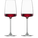 VILLEROY & BOCH - Manufacture Rock - Rode wijnglas 0,47l Set/4
