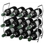 Zeller Wijnrek - 54 flessen - 118x68x25 cm - Wijnrek Hout - Flessenrek - Wijnrekken