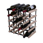 Metalen wijnflessen rek/wijnrek wine voor 6 flessen 21 x 17 x 34 cm - Wijnrekken