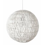 Light and Living hanglamp - wit - textiel - 2963527