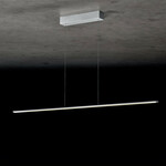 LED Hanglamp - Hangverlichting - Trion Sarina - 45W - Aanpasbare Kleur - Dimbaar - Rechthoek - Geborsteld Zilver - Aluminium
