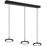 LED Hanglamp - Hangverlichting - Trion Ivar - 15W - Aanpasbare Kleur - Dimbaar - Rechthoek - Mat Zwart - Aluminium
