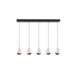LED Hanglamp WiZ - Smart LED - Hangverlichting - Trion Noraan - 80W - Aanpasbare Kleur - RGBW - Afstandsbediening - Dimbaar - Rond - Mat Antraciet - Aluminium