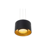 LED Hanglamp - Trion Coral - 33W - Warm Wit 3000K - Dimbaar - Rond - Mat Zwart - Aluminium