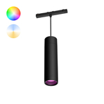 Masterlight 5-lichts vide hanglamp - zwart - Porto met Diamond smoke glazen 2712-05-05-50-5-5