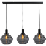 Giga Meubel - Hanglamp Zwart Metaal - 6-Lichts - 6 kg - 42x120x150cm