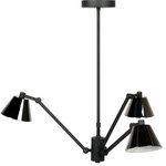 FontanaArte - Chandelier XXL geverfd metaal Hanglamp zwart wit