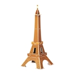 3 PCS 3D Puzzel Mini World Building Model Kinderen assembleren intellectuele speelgoed (Eiffeltoren)