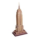 3 PCS 3D Puzzel Mini World Building Model Kinderen assembleren intellectuele speelgoed (Empire State Building)