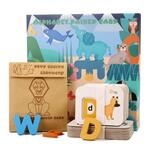 XHN-001 Number Letter Matching Cognitieve Kaart Dubbelzijdige 3D Puzzel Kinderen Puzzel Vroeg Onderwijs Speelgoed