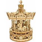 Robotime Romantic Carousel Houten Modelbouw Muziekdoos DIY