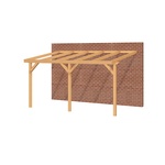 Aanbouwveranda OBLIQUE Schuin dak - 700 x 400 cm