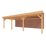 Aanbouwveranda SUBLIME Plat dak - 750 x 350 cm