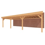 Aanbouwveranda SUBLIME Plat dak - 800 x 350 cm