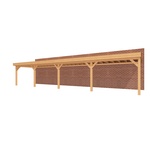 Aanbouwveranda SUBLIME Plat dak - 1000 x 300 cm