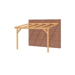 Aanbouwveranda SUBLIME Plat dak - 1200 x 400 cm