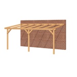 Aanbouwveranda SUBLIME Plat dak - 1300 x 400 cm