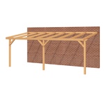 Aanbouwveranda SUBLIME Plat dak - 1500 x 400 cm