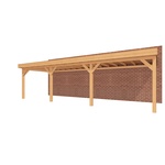 Aanbouwveranda OBLIQUE Schuin dak - 600 x 300 cm