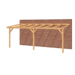 Aanbouwveranda SUBLIME Plat dak - 700 x 300 cm