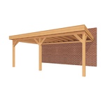 Aanbouwveranda SUBLIME Plat dak - 1300 x 300 cm
