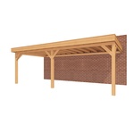 Aanbouwveranda SUBLIME Plat dak - 1400 x 300 cm