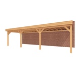 Aanbouwveranda SUBLIME Plat dak - 1500 x 300 cm