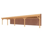 Aanbouwveranda OBLIQUE Schuin dak - 400 x 350 cm