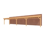 Aanbouwveranda OBLIQUE Schuin dak - 500 x 400 cm